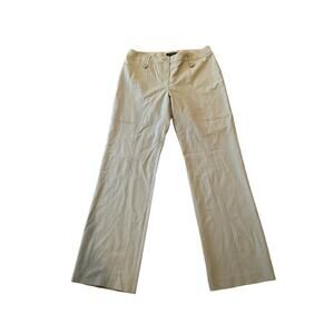 Womny Pants Women's 10 Green Polyester Stretch Pockets Straight Leg Classic Fit